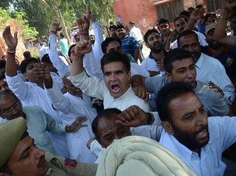 BJP workers scuffle with NC leader