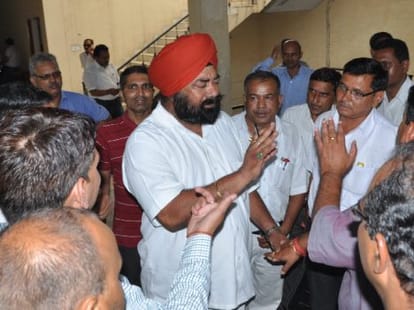 school principal beats student brutality in vikas nagar