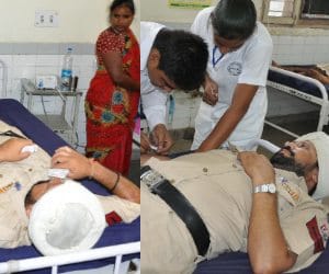 two drunked police man caught in mohali