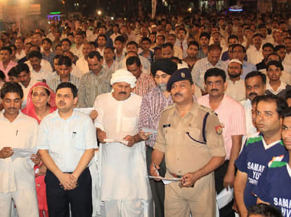 force applied in muzaffarnagar on sachin gaurav death anniversary.