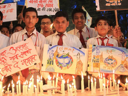 force applied in muzaffarnagar on sachin gaurav death anniversary.