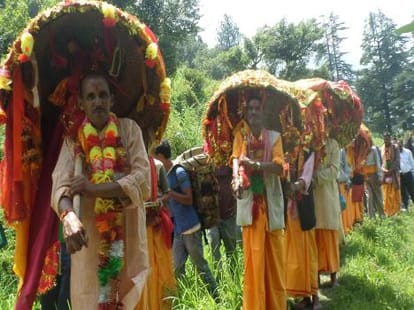 nanda raj jat yatra in hilly area