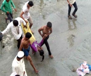 young man and 2 women commit suicide leap into canal