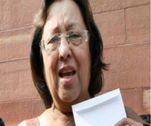 Najma Heptulla addresses party workers convention in Srinagar
