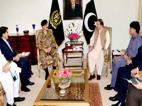 pak pm nawaz army chief denial