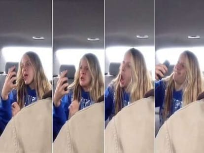 father posts daughter's selfie session video online
