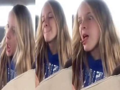 father posts daughter's selfie session video online