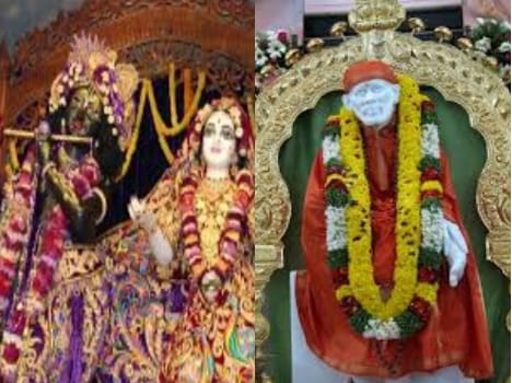 Radhakrishna Temple showing Sai temple in facebook