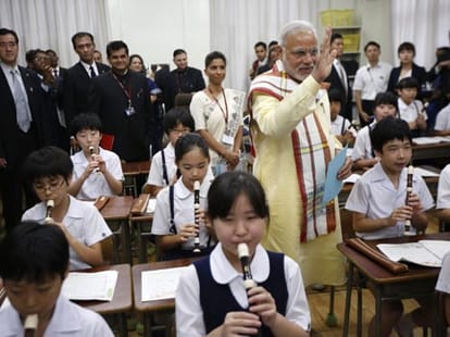 modi's lecture for children