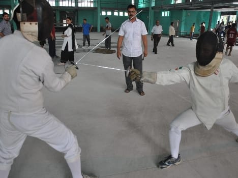 fencing tournament in jammu university
