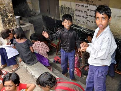 no space for study in government school of faridabad