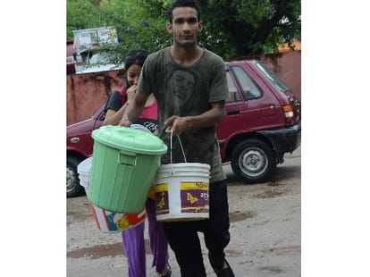 bride fetch drinking water in dehradun.