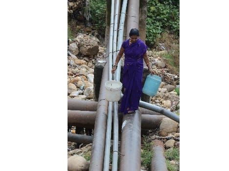 filtration plant closed by flooding