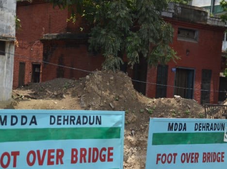 overbridge construction creat problem in dehradun