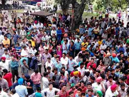 victory of NSUI in PU student council election