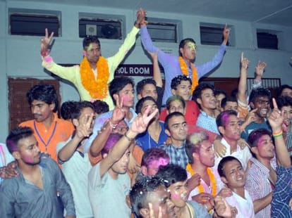 himanshu become dbs student union president.