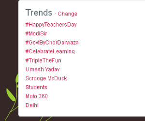 #ModiSir trending on twitter.