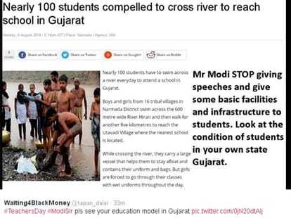 #ModiSir trending on twitter.