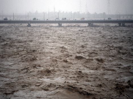Mother son immersed in river Tawi