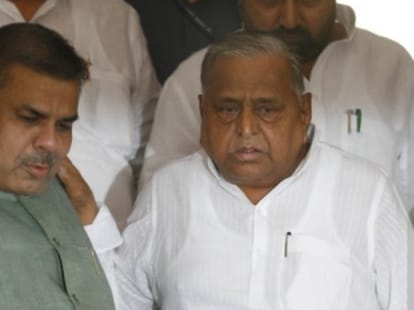 mulayam criticizes defeat in bypoll election.