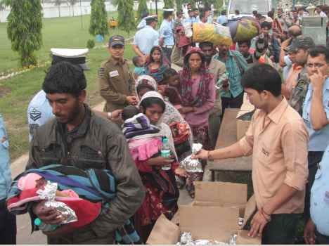 Three million people stranded in flood