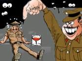 Action on gurgaon police.