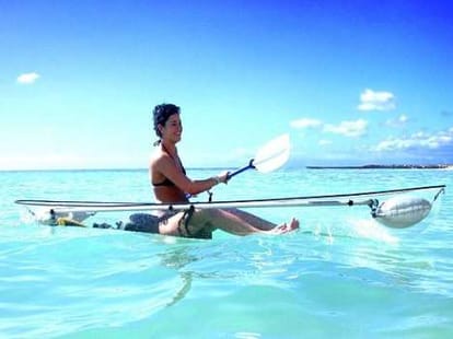 transparent kayak