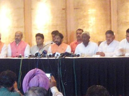 gopal kanda release menifesto of haryana lokhit party, inside story