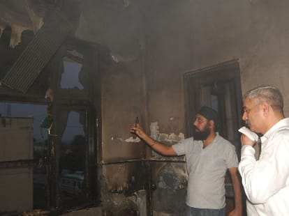 huge fire in kathua district hospital