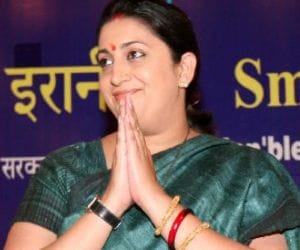 smriti irani in noida.