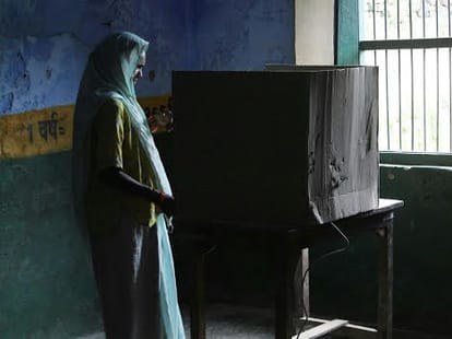 voting for bypoll in Uttar Pradesh.