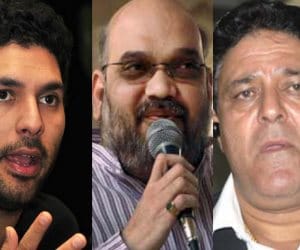 Cricketer Yuvraj Singh and Amit Shah Meeting