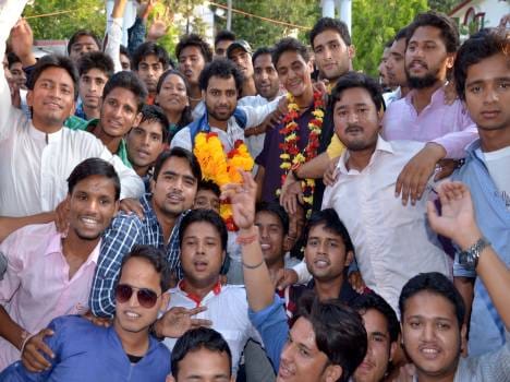 garhwal university student union election.