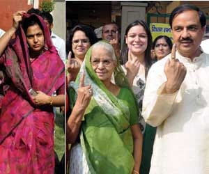 Clash between SP leader and BJP workers in Noida by election.