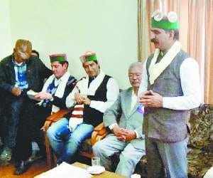 HPCC chief sukhu in keylong.