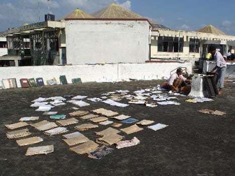 university research work ruined in massive flood