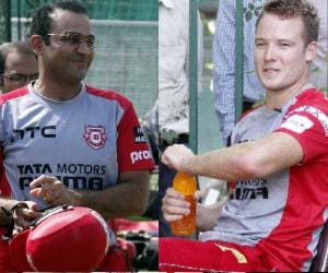 Kings XI Punjab Coach and Captain Media Intraction