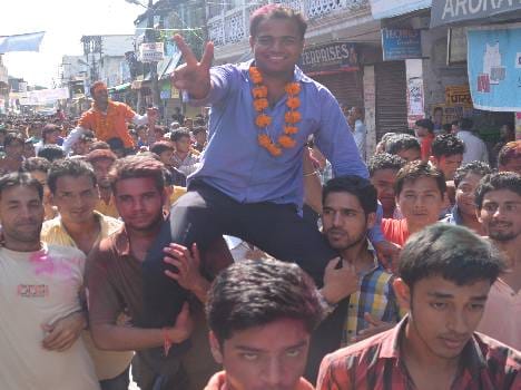 abvp won 8th time in dav dehradun
