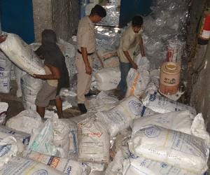 4 thousand kg polythine pollybag caught in chandigarh