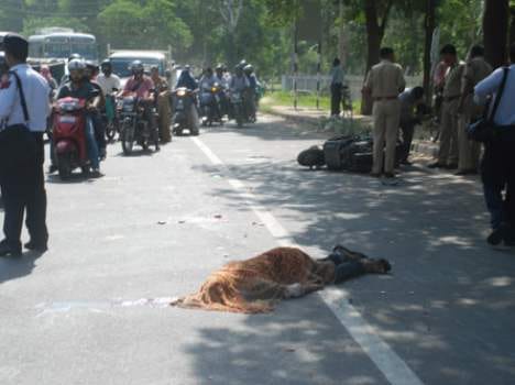 accident at solan women died.