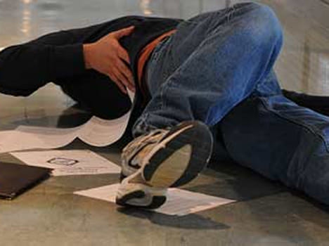 docotr beaten by villagers