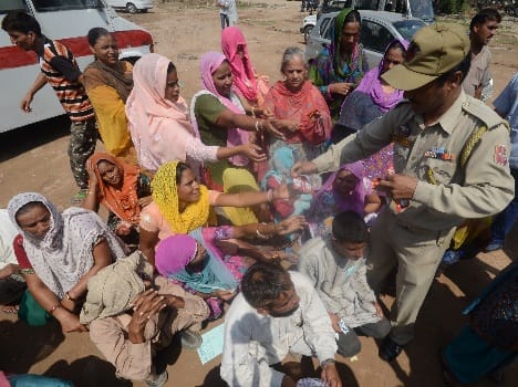 The police played a key role in the relief effort: Kichlu
