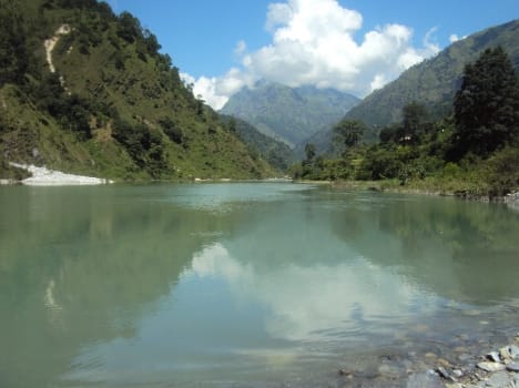 lake built in ramganga pithoragarh