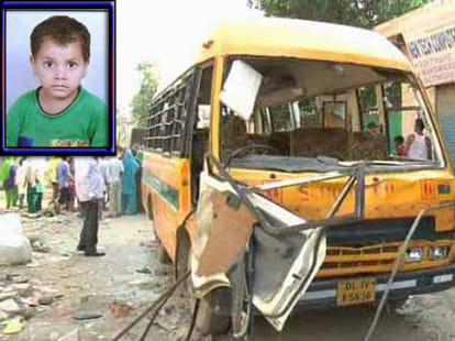 man throws a child on road.