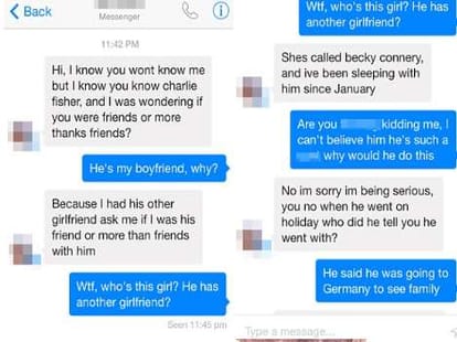 three girlfriends give a common boyfriend jolt