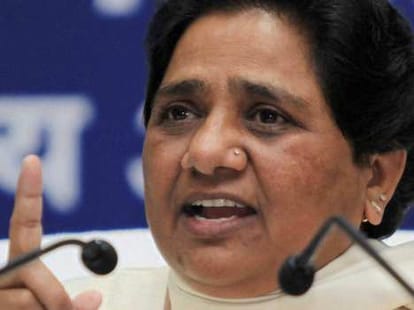 Myawati defends herself for statement of swami prasad maurya.