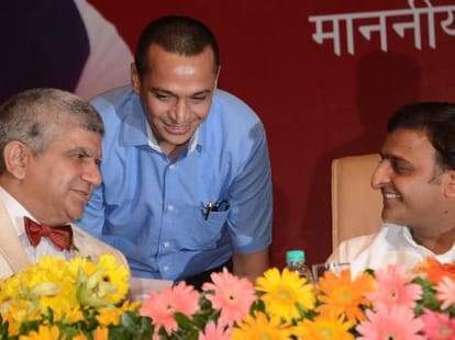 Akhilesh talks about development of UP.