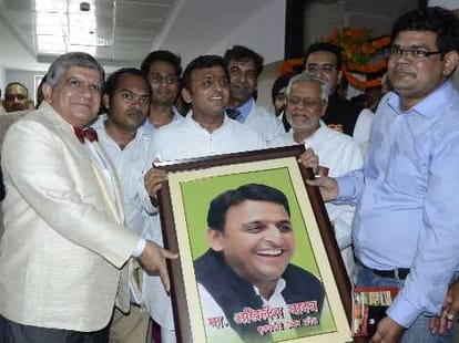 akhilesh yadav speech in KGMU.