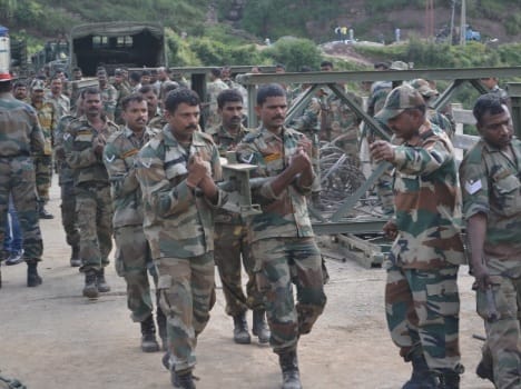 Army ready to restore the highway bridge