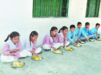 controversy over discrimination with sc students in govt school.